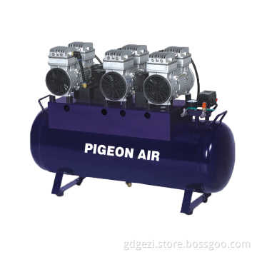 High Quality Pigeon Medical Dental Air Compressor 90L 60dB Oil-Free and Quiet